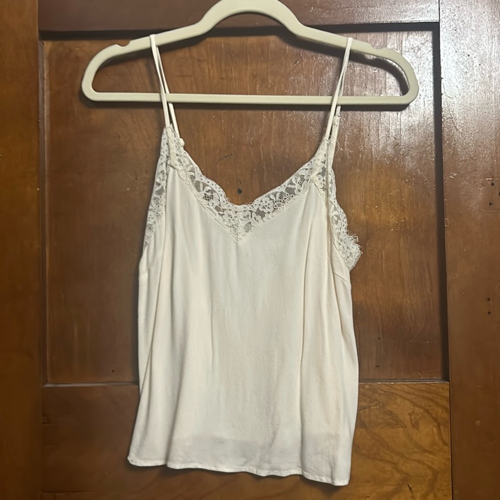 Cream lace cami